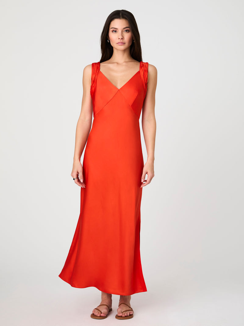 Ennis Satin Midaxi Dress