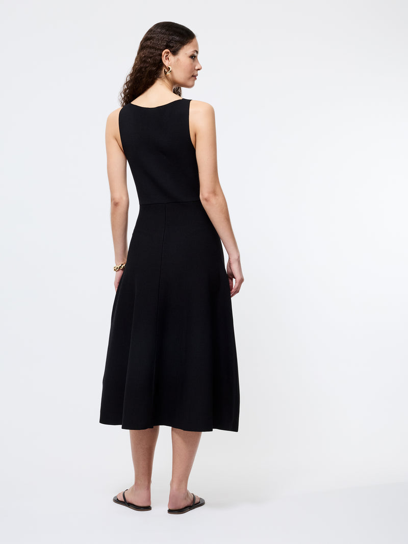 Fit & Flare Knit Midi Dress