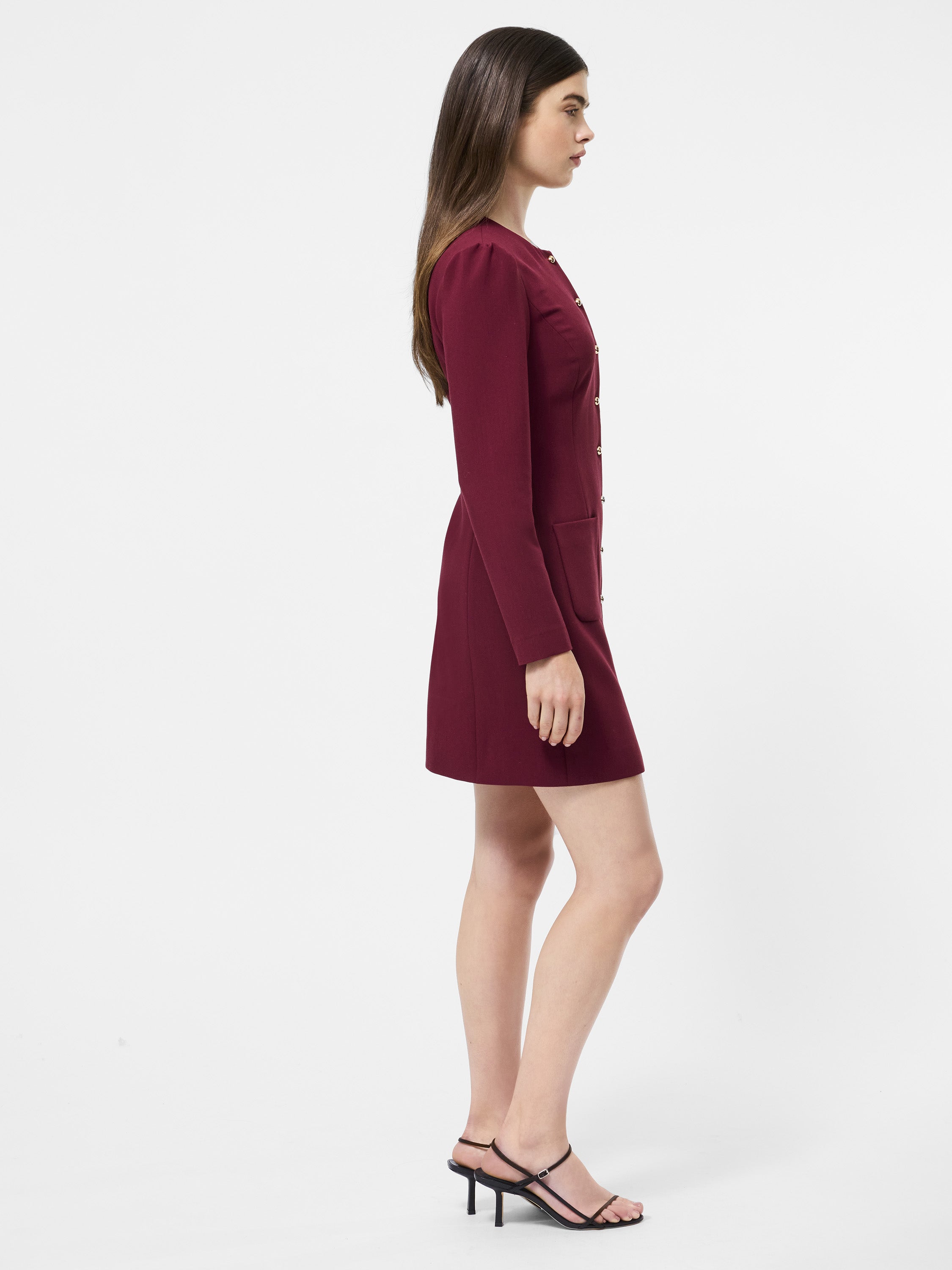 Celie Button Through Dress