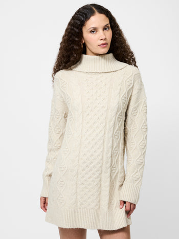 Makira Knit Turtleneck Mini Dress