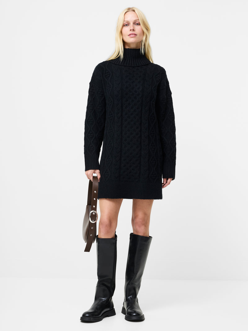 Makira Knit Turtleneck Mini Dress