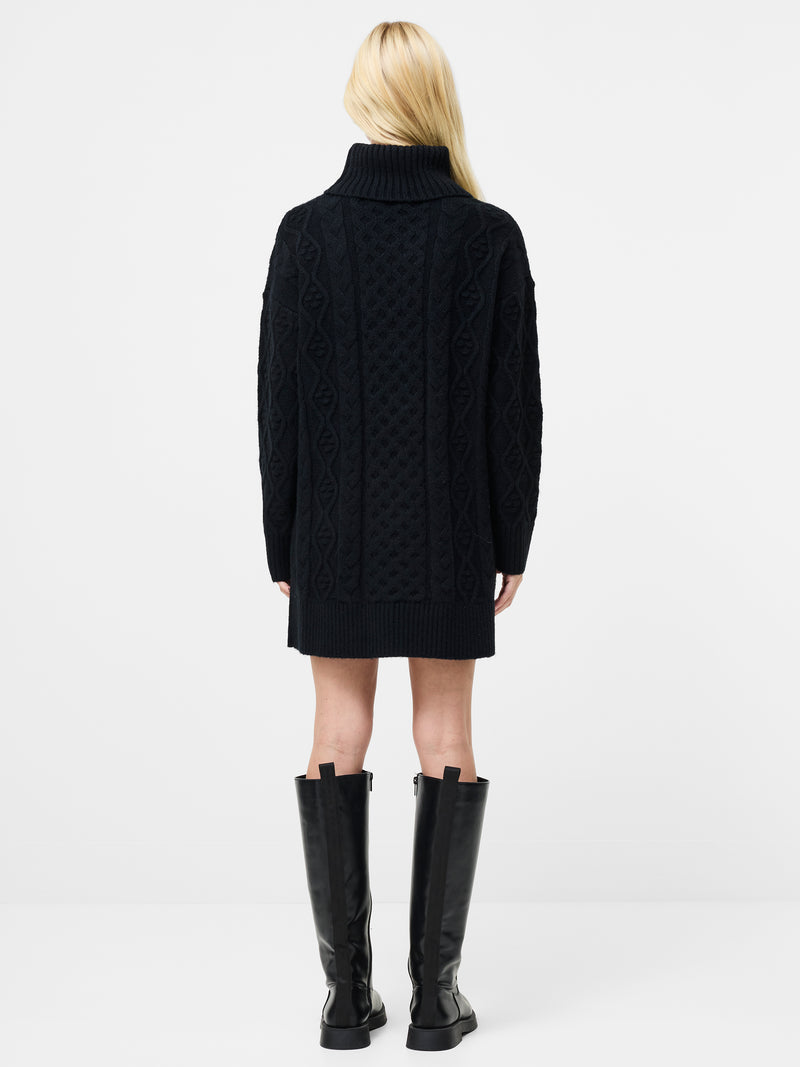 Makira Knit Turtleneck Mini Dress