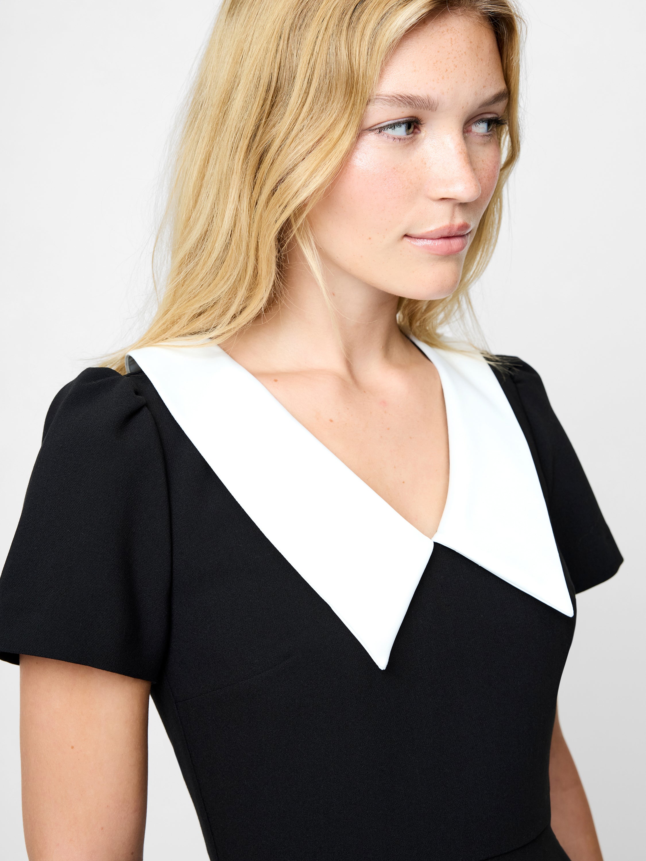 Azra Short Sleeve Collar Dress