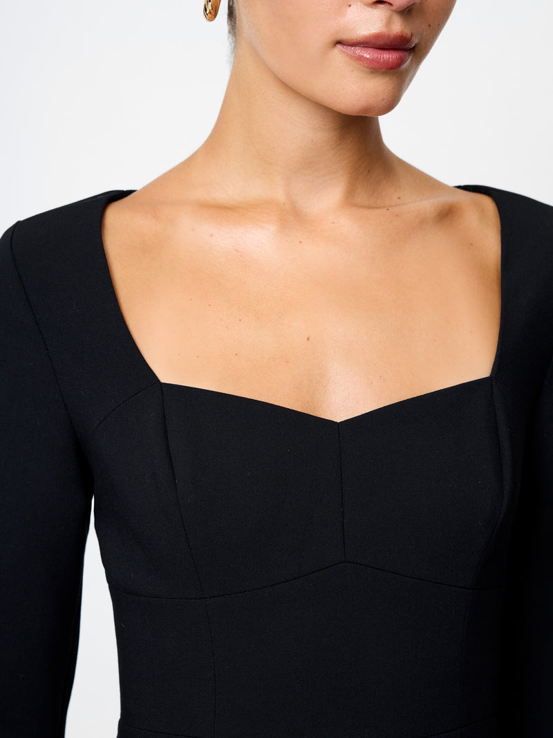 Whisper Sweetheart Long Sleeve Mini Dress