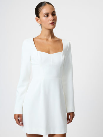 Whisper Sweetheart Long Sleeve Mini Dress