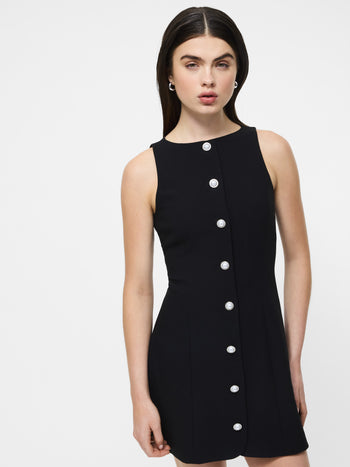 Azra Twill Button Down Mini Dress