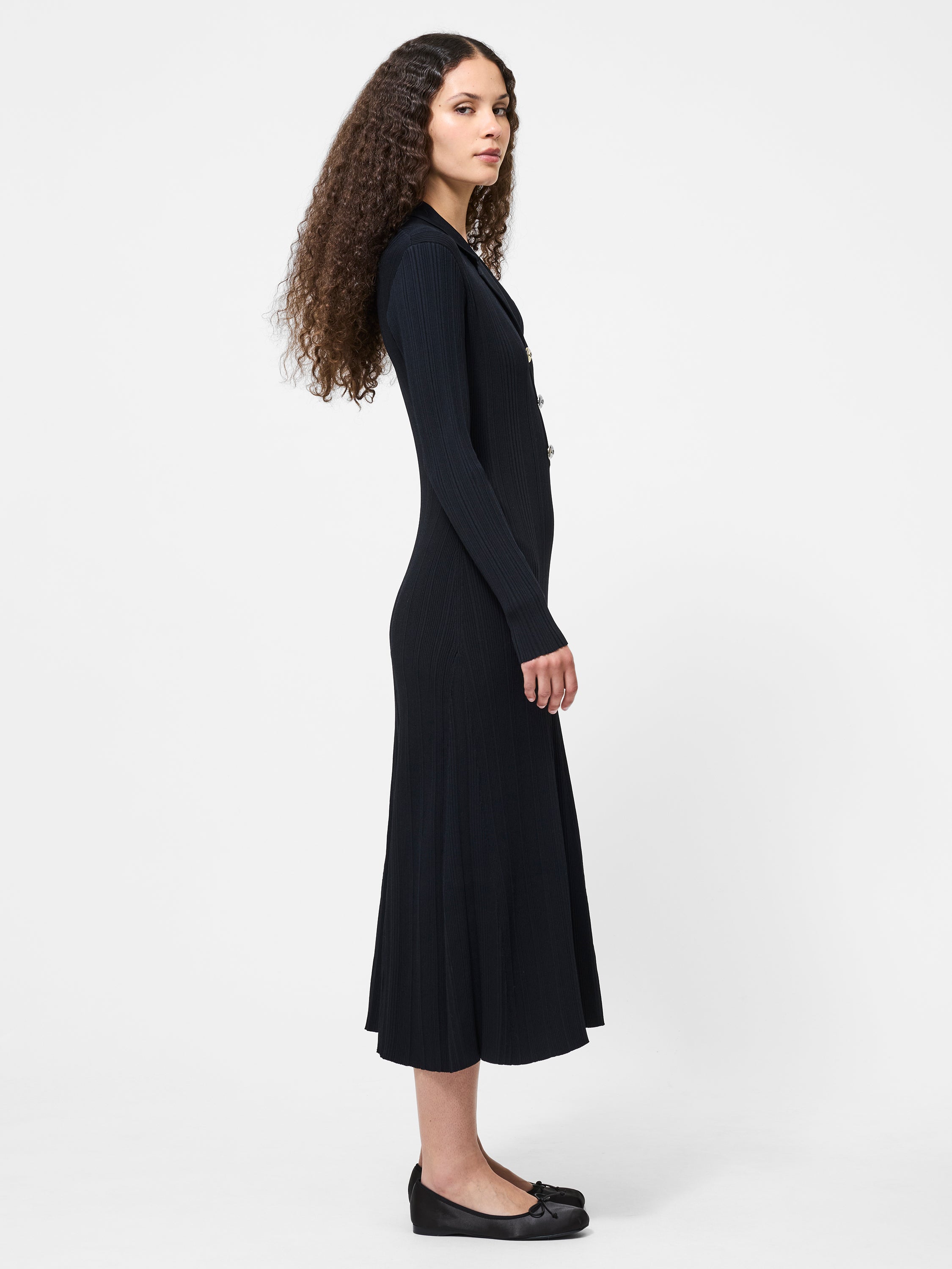 Crinkle Knit Maxi Dress