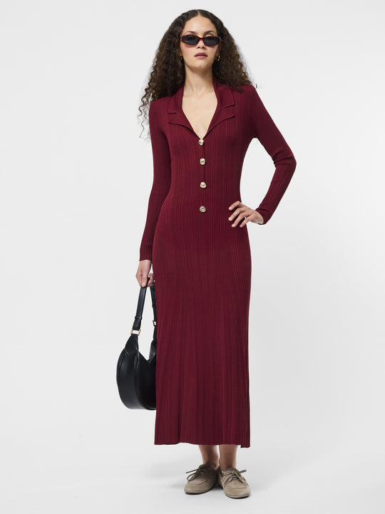 Crinkle Knit Maxi Dress