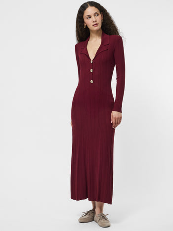 Crinkle Knit Maxi Dress