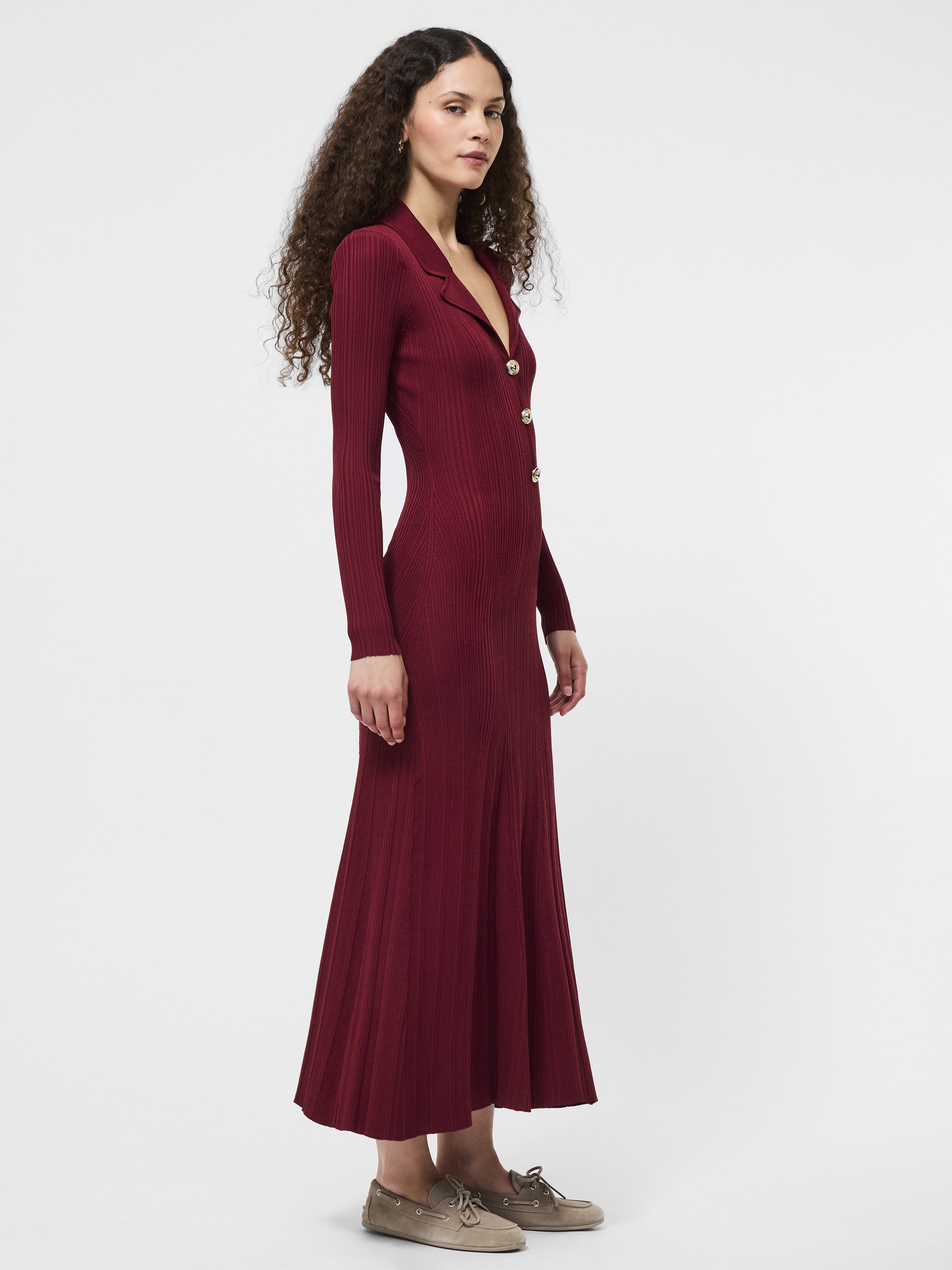 Crinkle Knit Maxi Dress