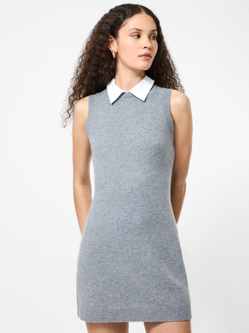 Vhari Knit Collared Mini Dress