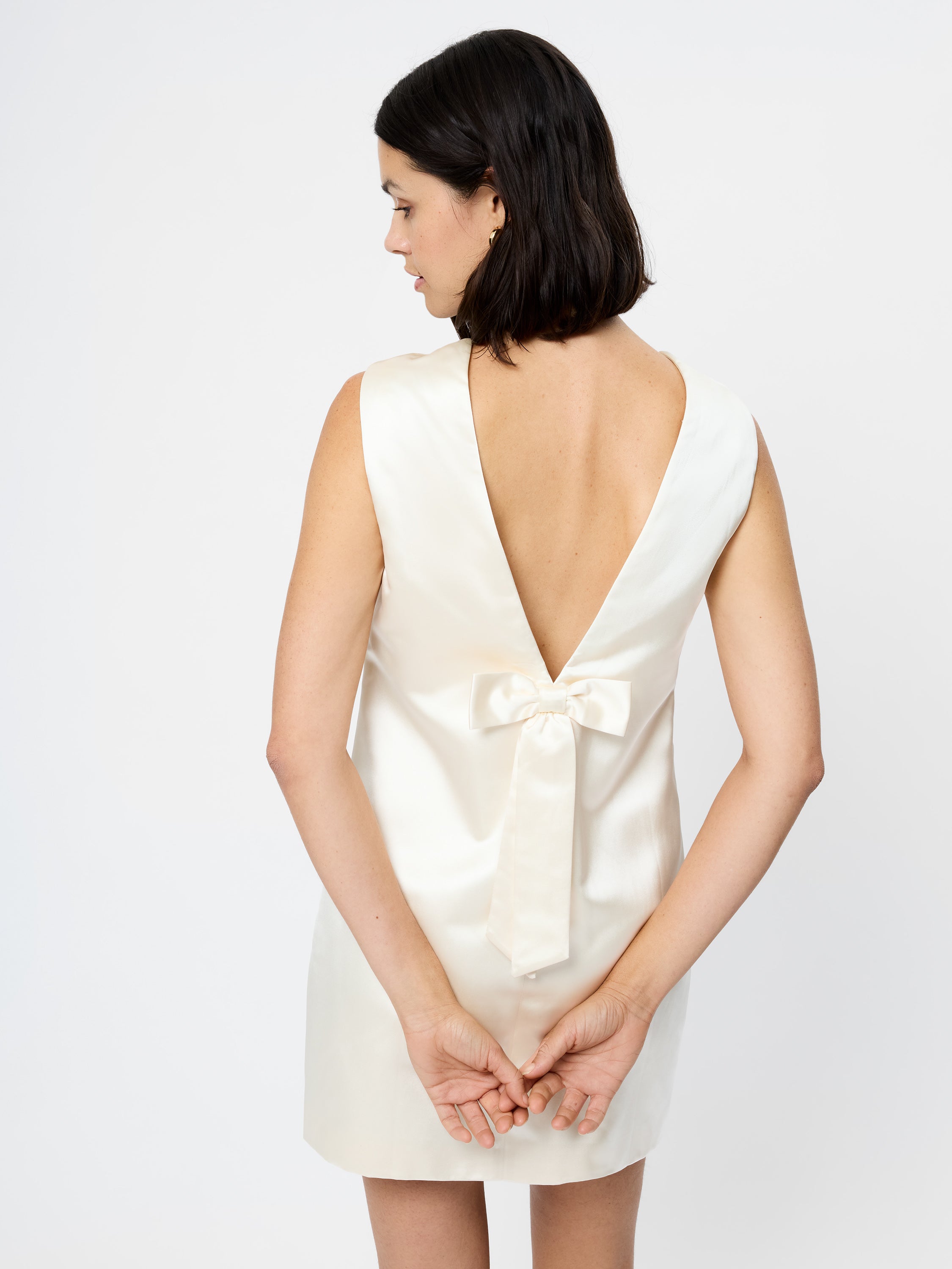 Jaxon Satin Bow Shift Dress