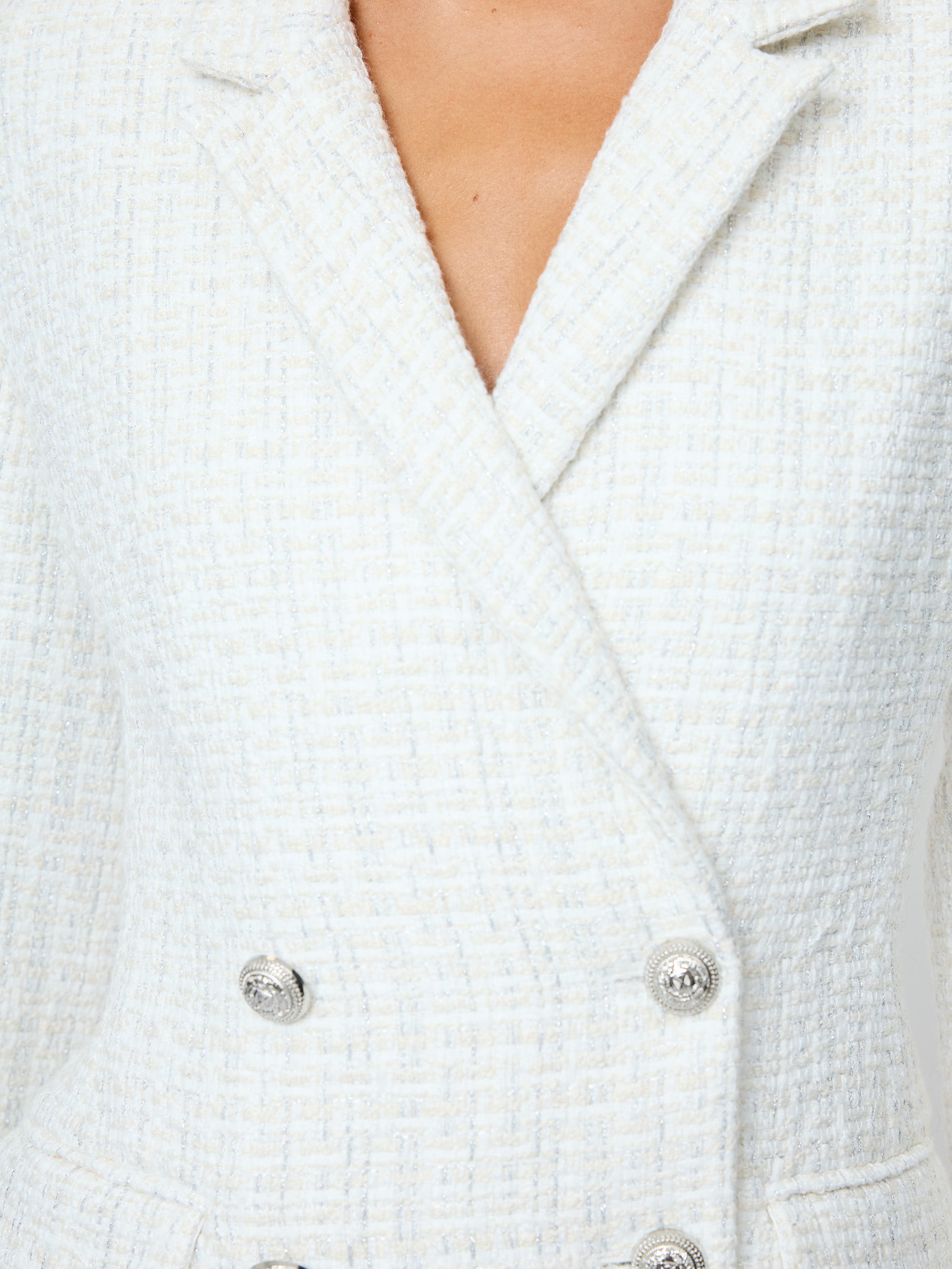 Scattered Tinsel Tweed Blazer Dress