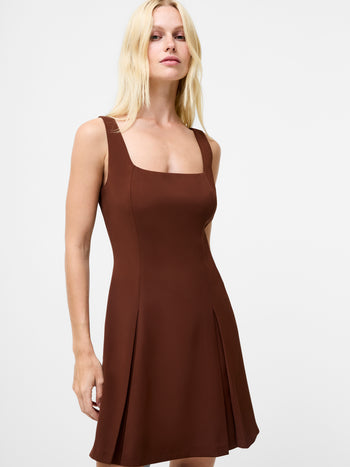 Square Neck Fit & Flare Mini Dress
