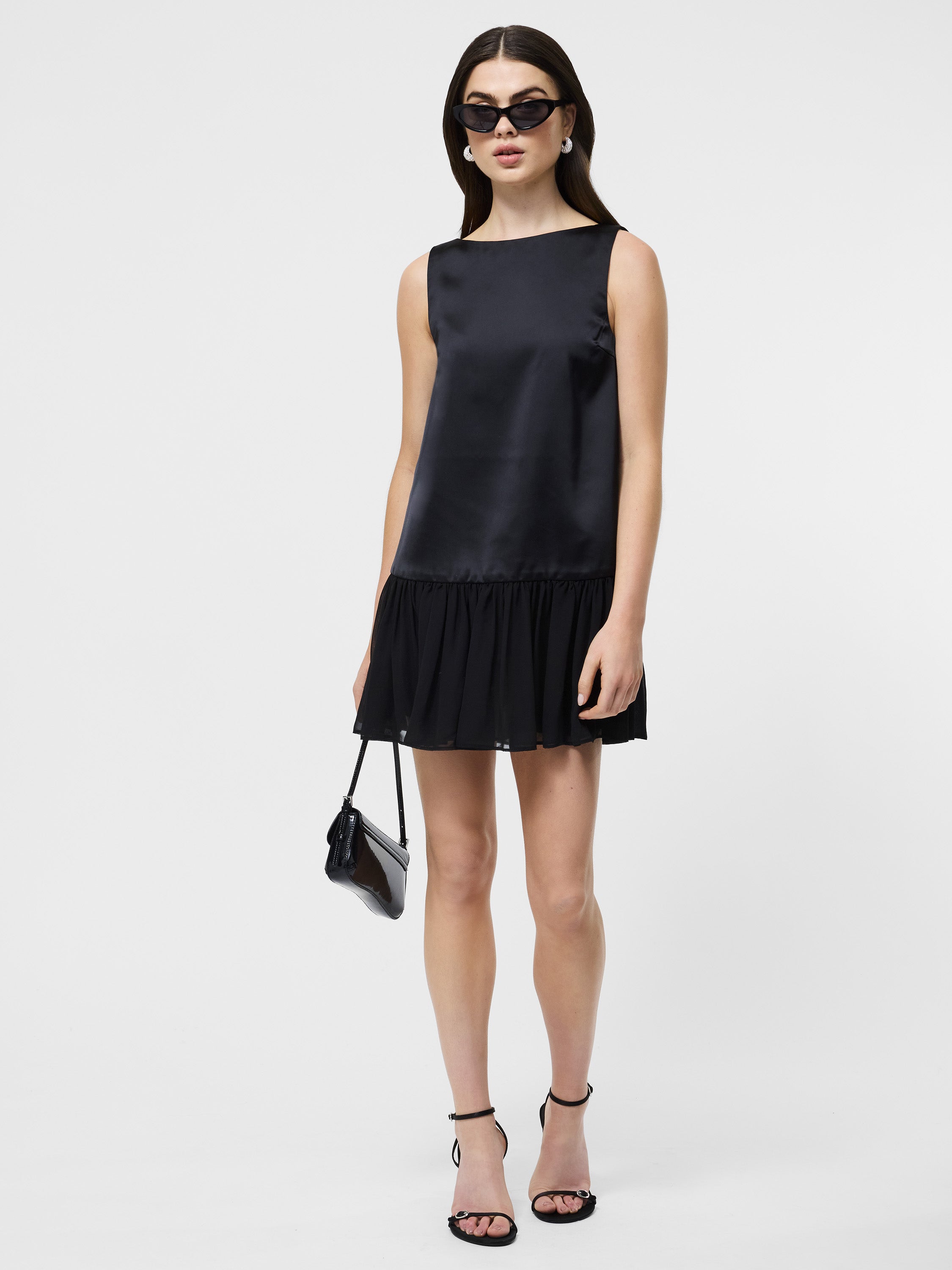 Marina Silky Drop Waist Mini Dress