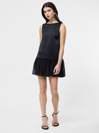 Marina Silky Drop Waist Mini Dress