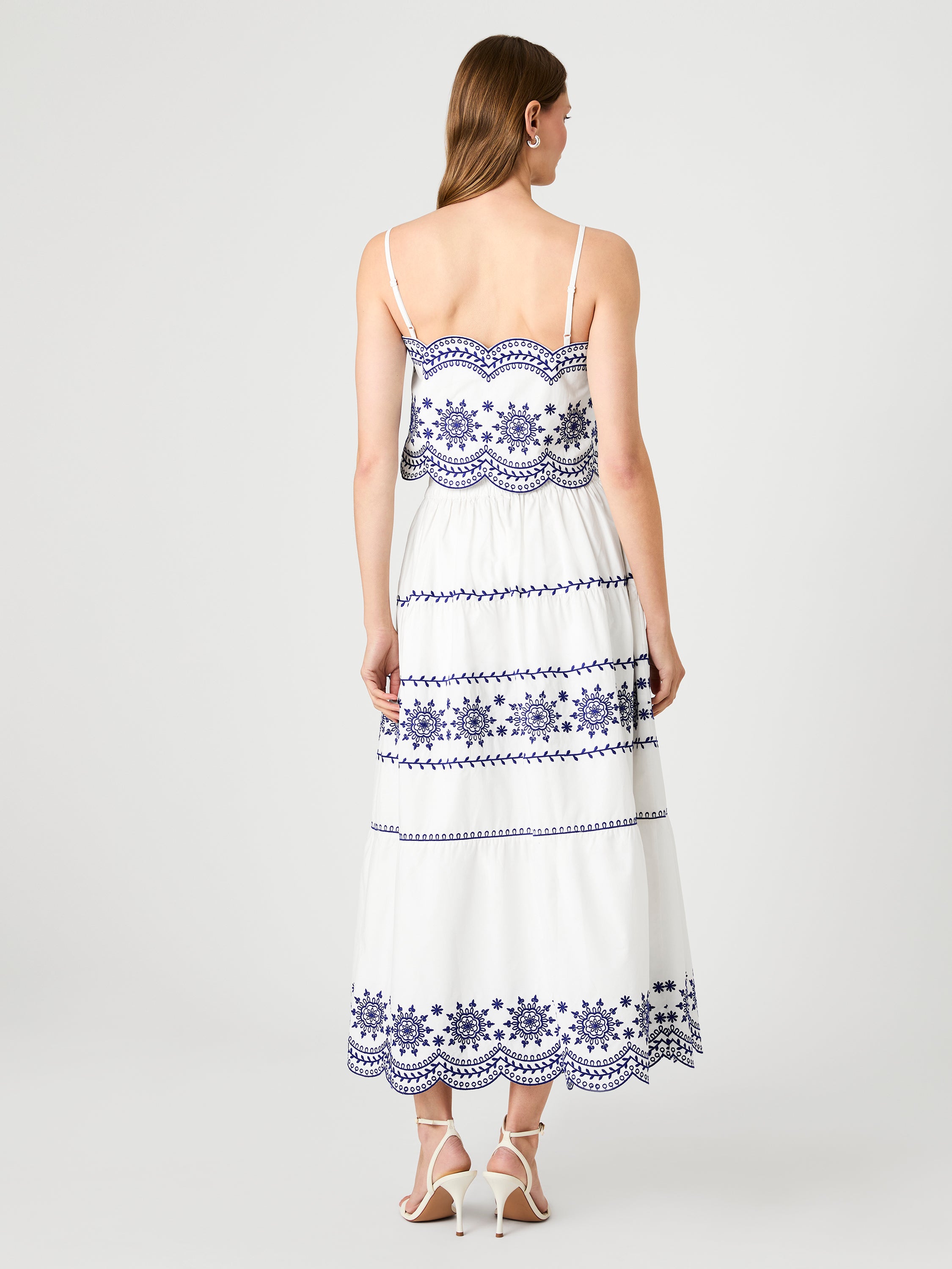 ALISSA COTTON EMBROIDERED STRAPPY TOP VIEW 4