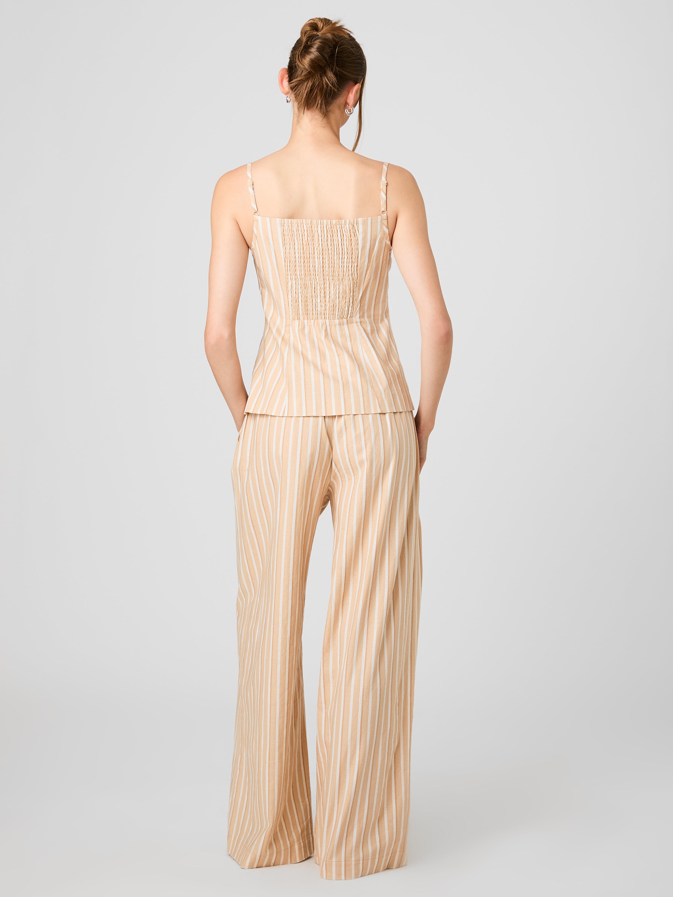 ASPEN LINEN TAILORED TOP VIEW 5 | Women's Shop All