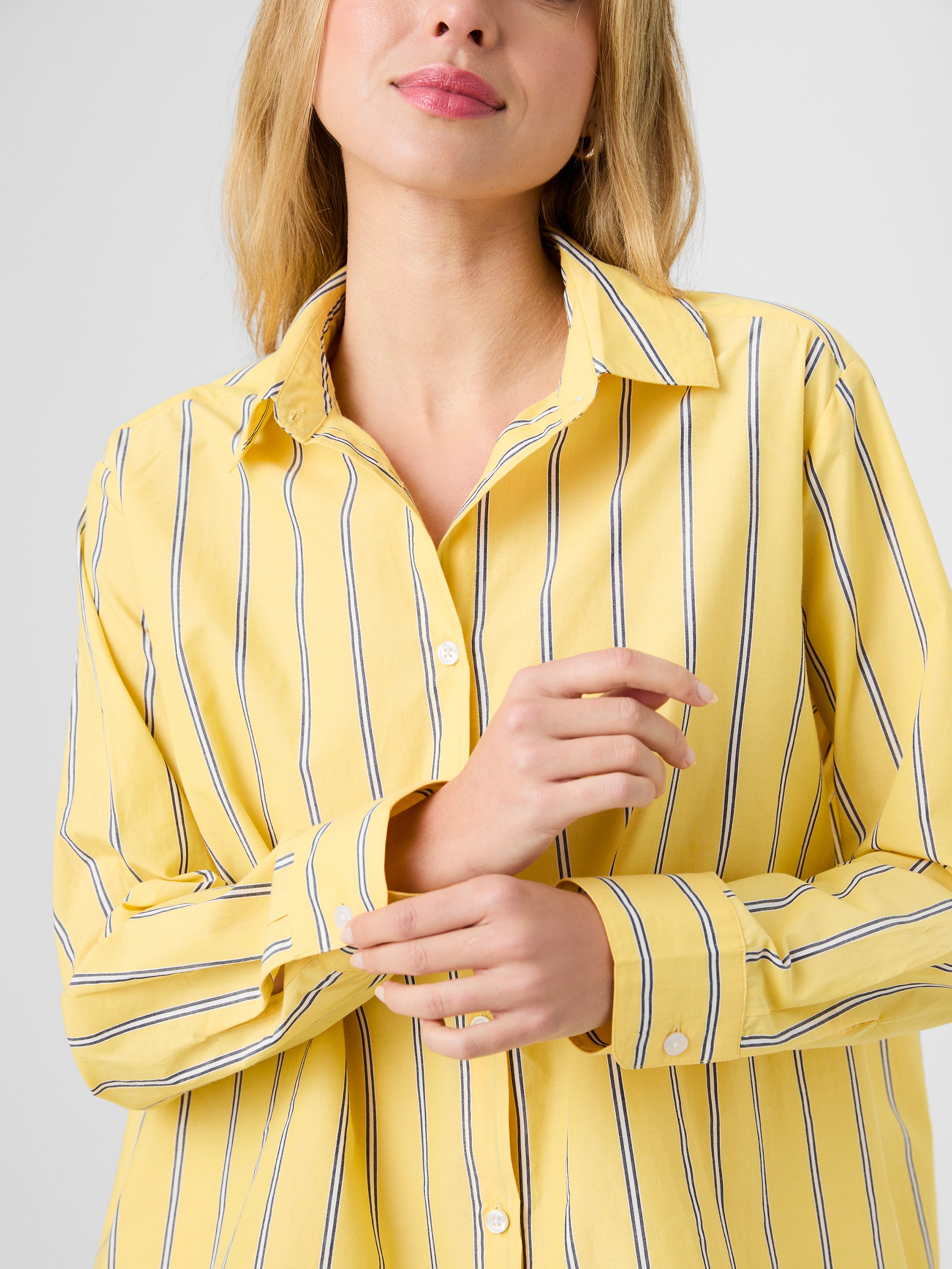 RHODES POPLIN NICO STRIPE SHIRT VIEW 3