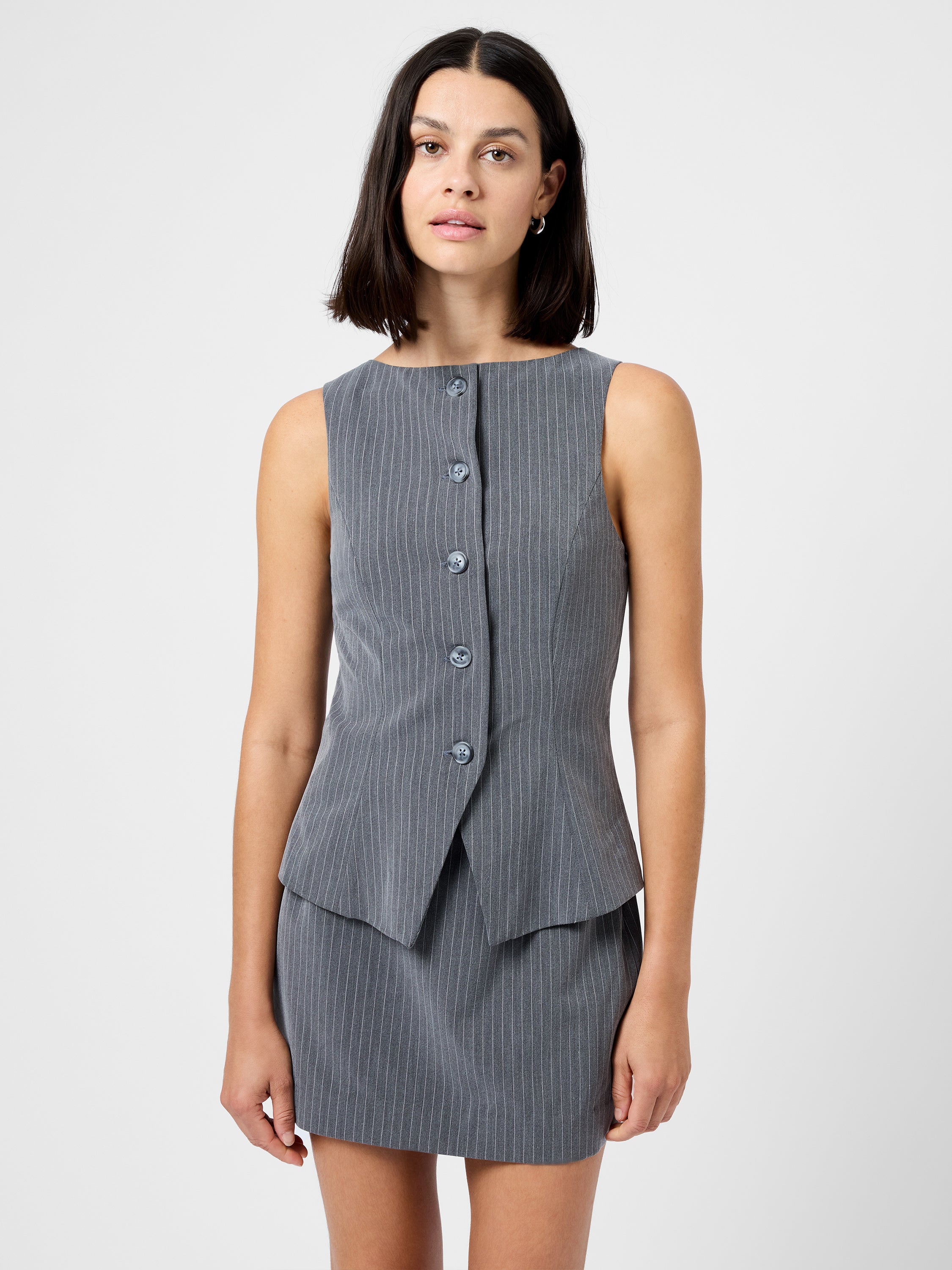 Minka Pinstripe Vest