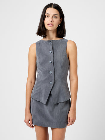 Minka Pinstripe Vest