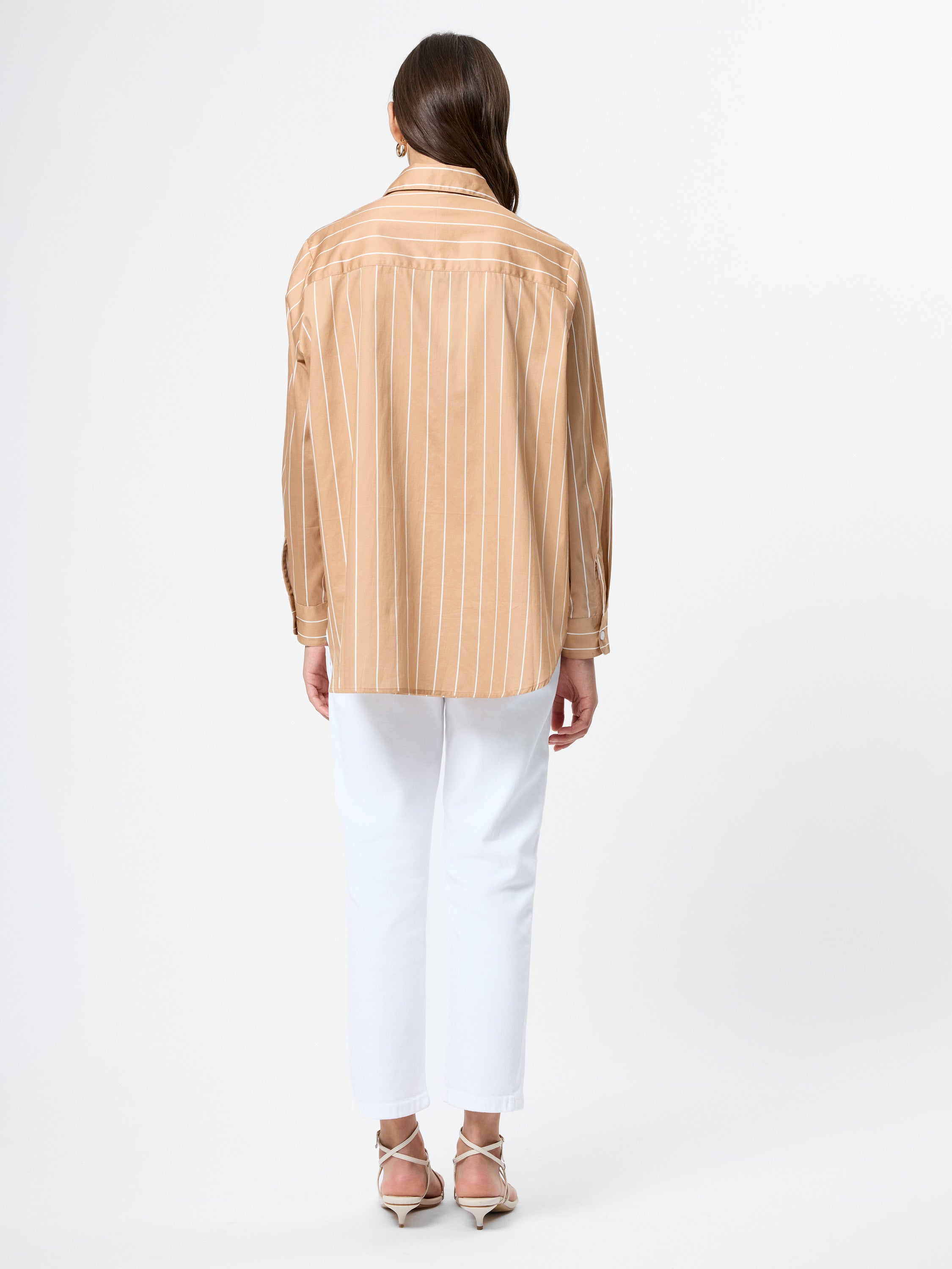ALEXIS POPLIN FINE LINE SHIRT VIEW 3
