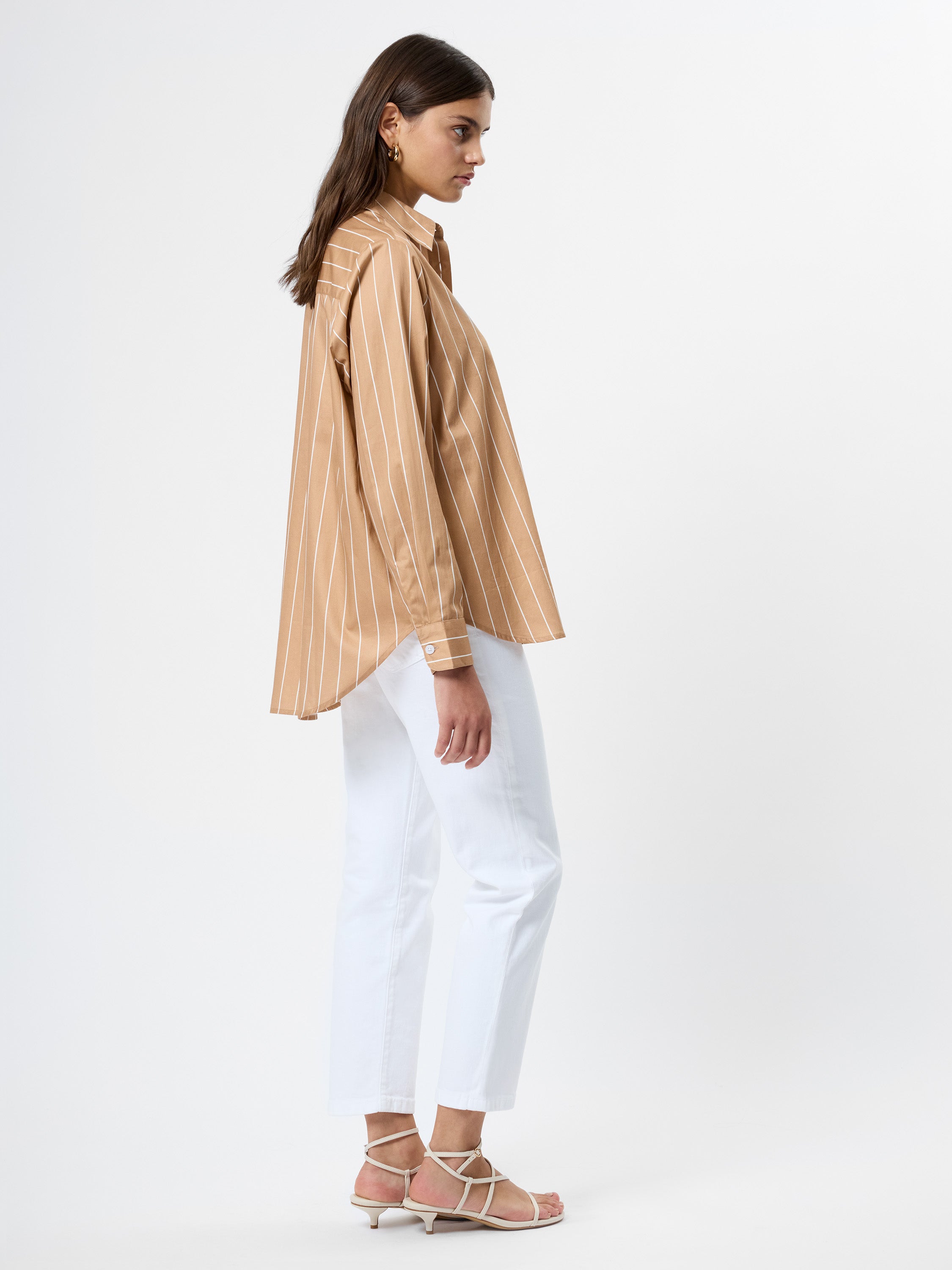 ALEXIS POPLIN FINE LINE SHIRT VIEW 4