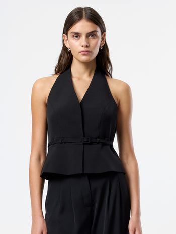 Harry Suiting Belted Halter Top