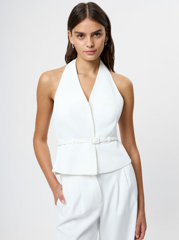 Harry Suiting Belted Halter Top