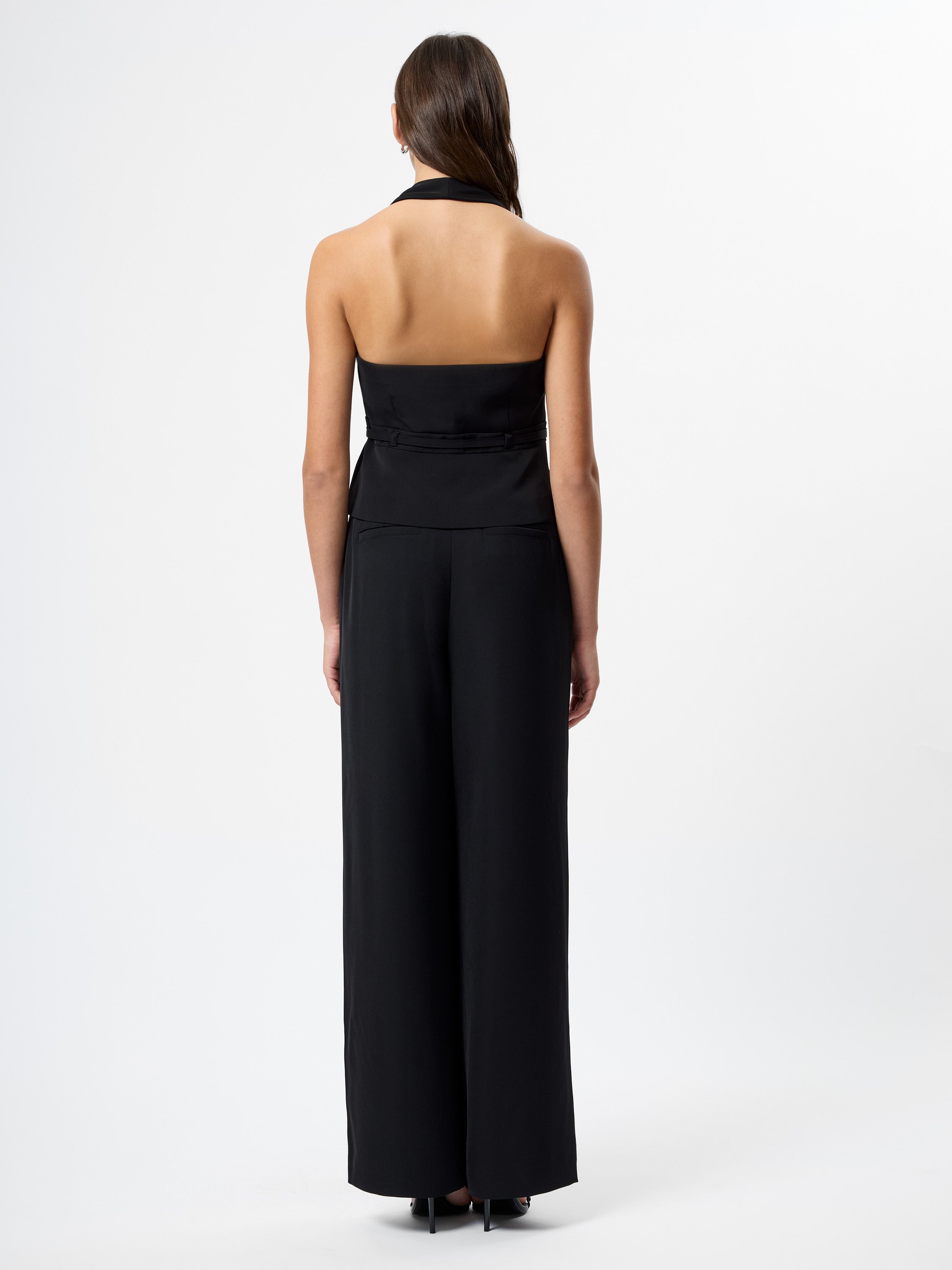 HARRY SUITING BELTED HALTER TOP VIEW 3