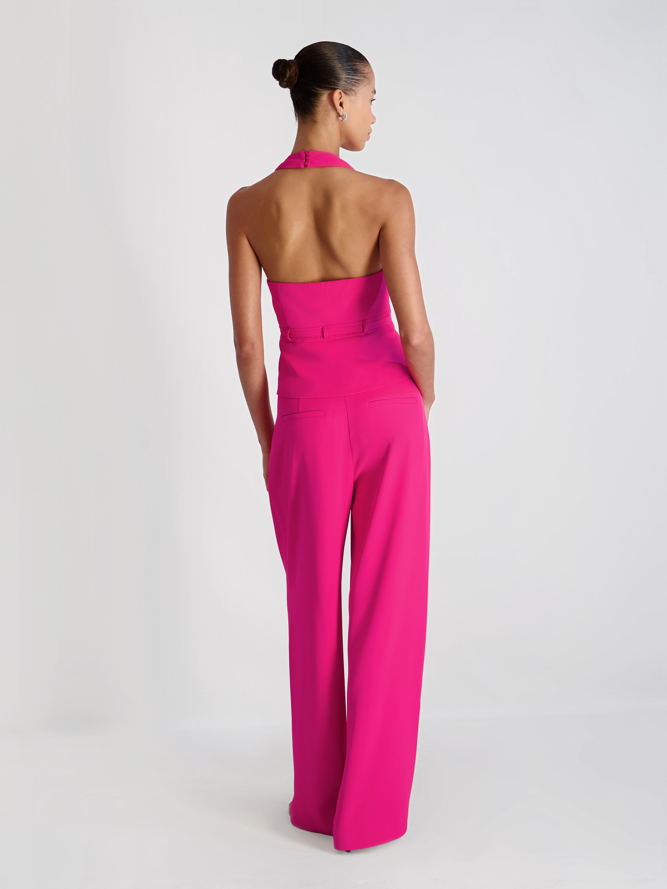 HARRY SUITING BELTED HALTER TOP VIEW 3