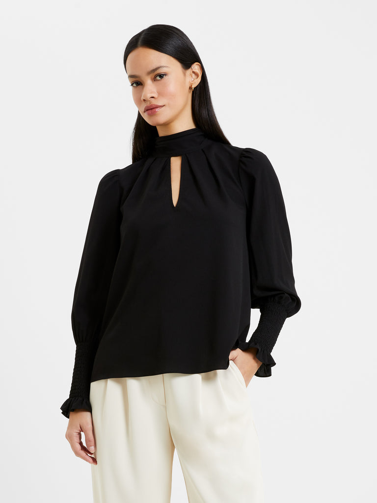 Crepe Light Keyhole Top Blackout | French Connection US