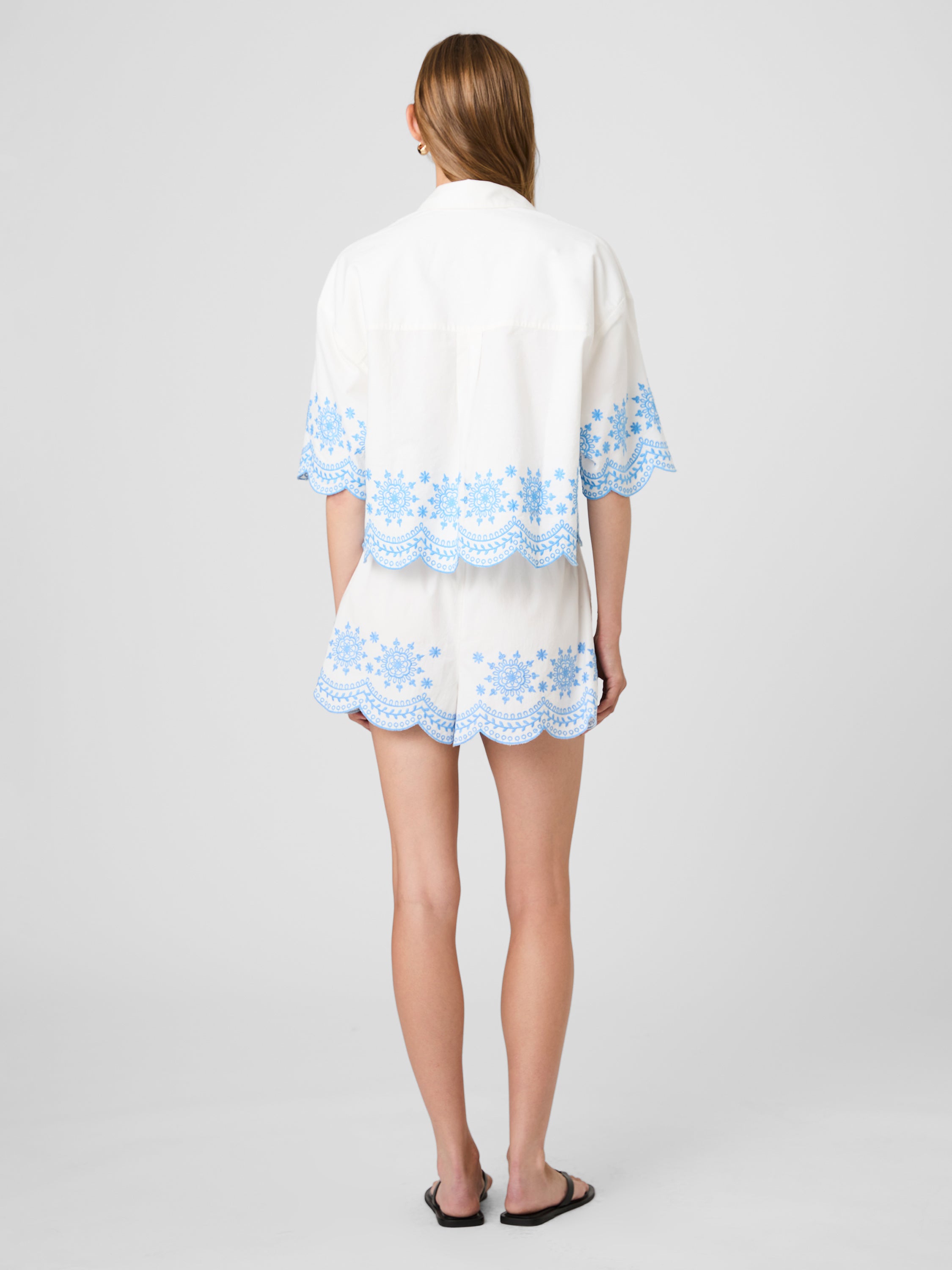 ALISSA COTTON EMBROIDERED POPOVER VIEW 6 | Vacation Edit