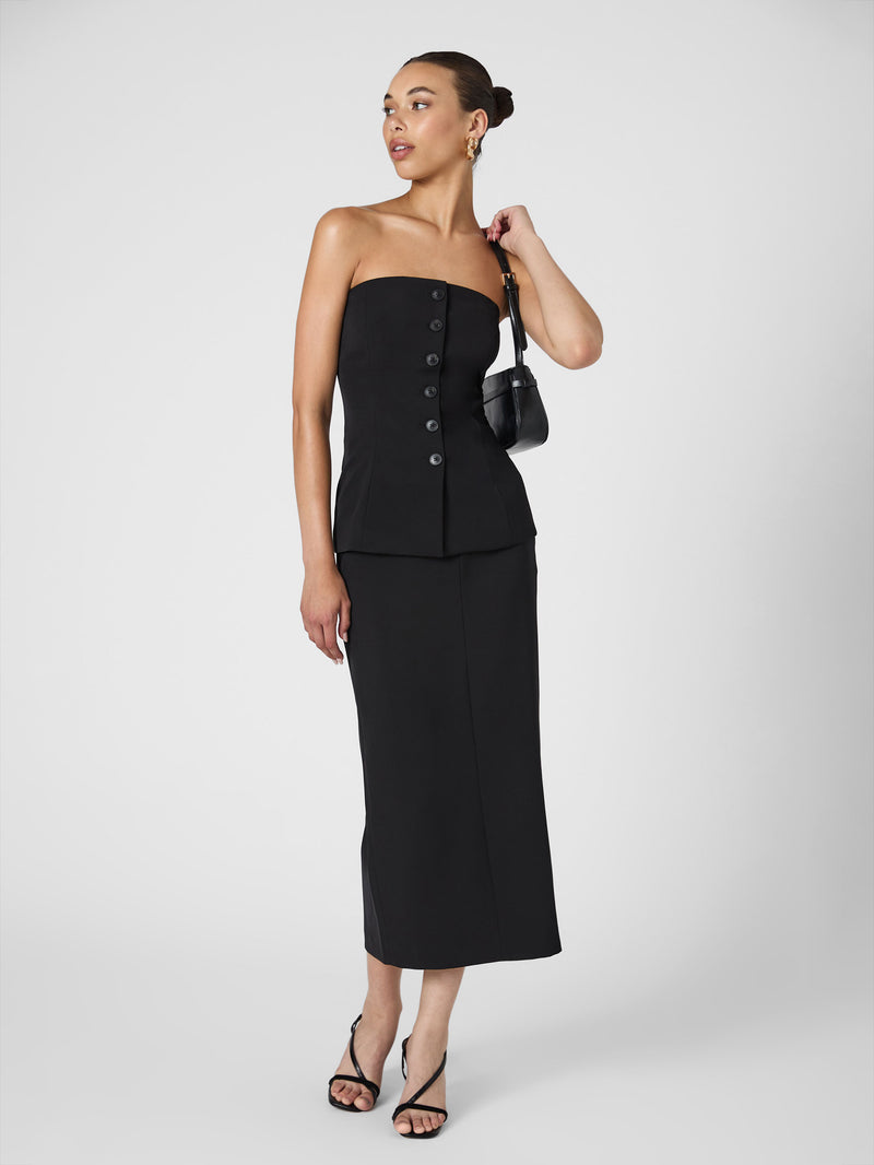 Harry Suiting Strapless Top Blackout | French Connection US