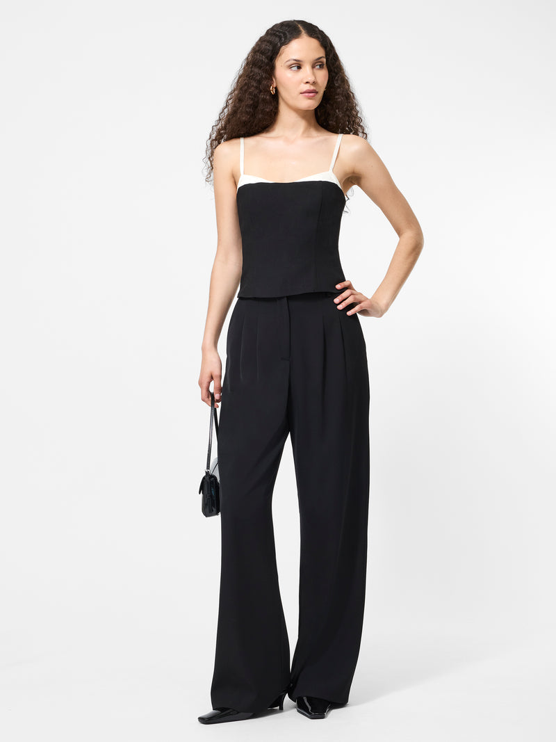 Azra Twill Corset Strappy Top