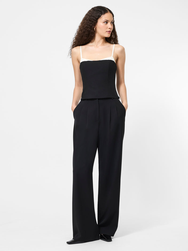 Azra Twill Corset Strappy Top
