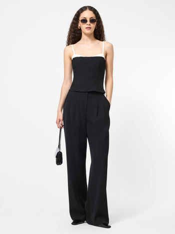 Azra Twill Corset Strappy Top