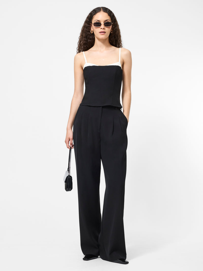 Azra Twill Corset Strappy Top