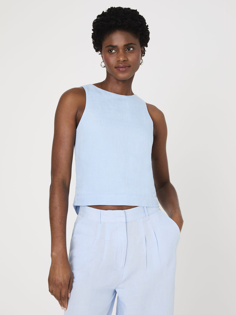 Birdie Linen Swing Top