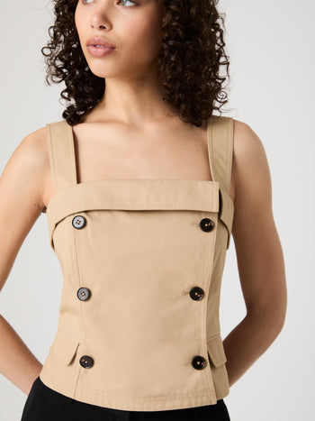 Lightweight Trench Top