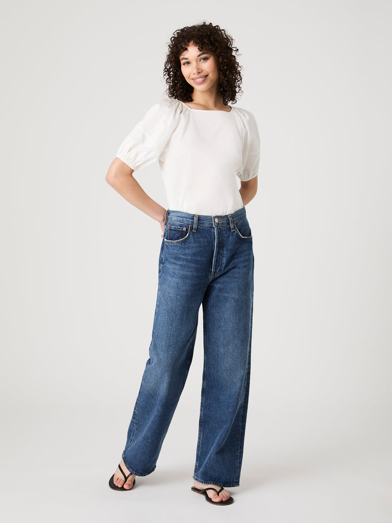 Alexis Raglan Puff Sleeve Top