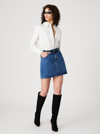 Dallas Denim Mini Skirt