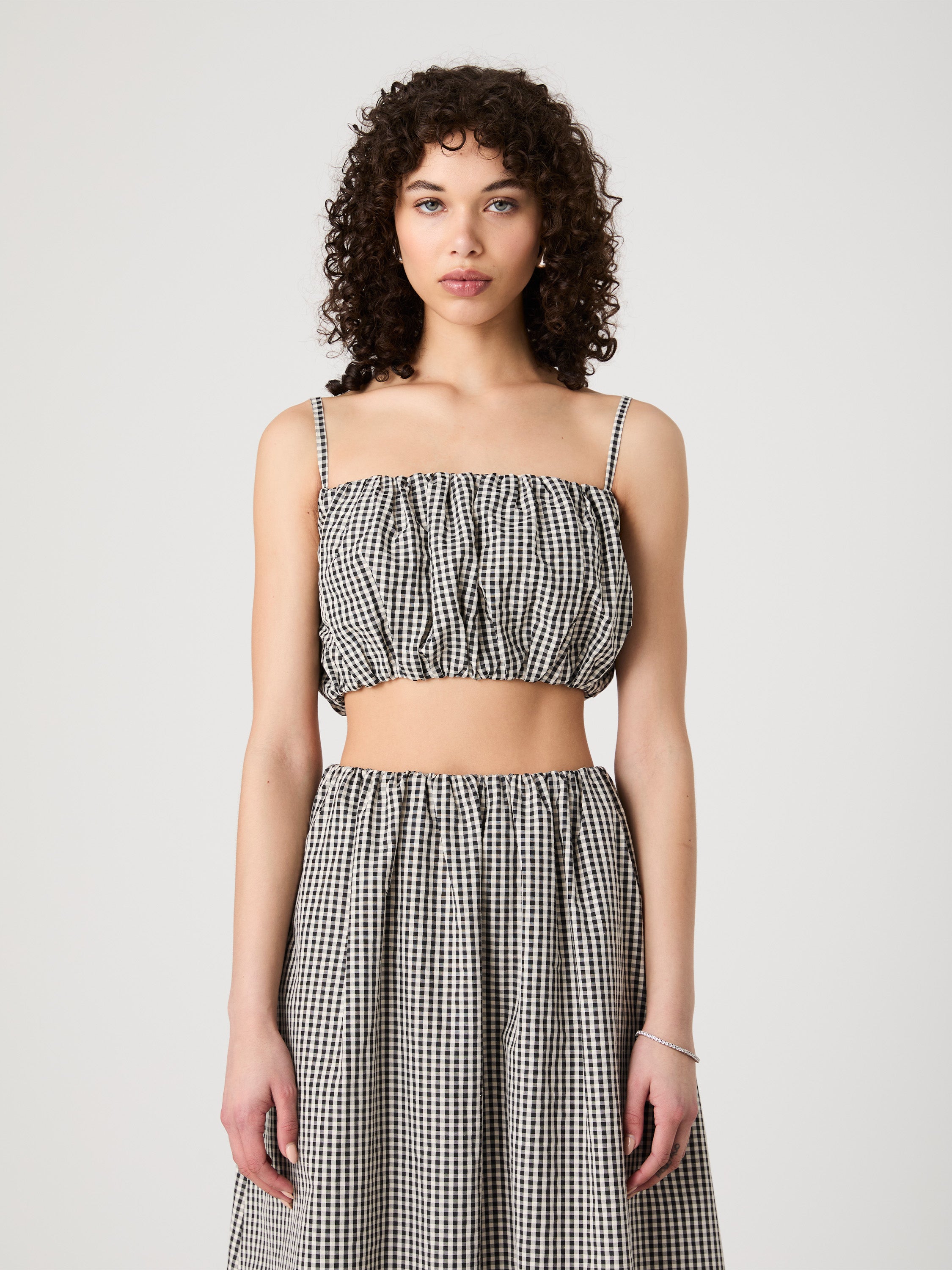 Gingham Crop Top