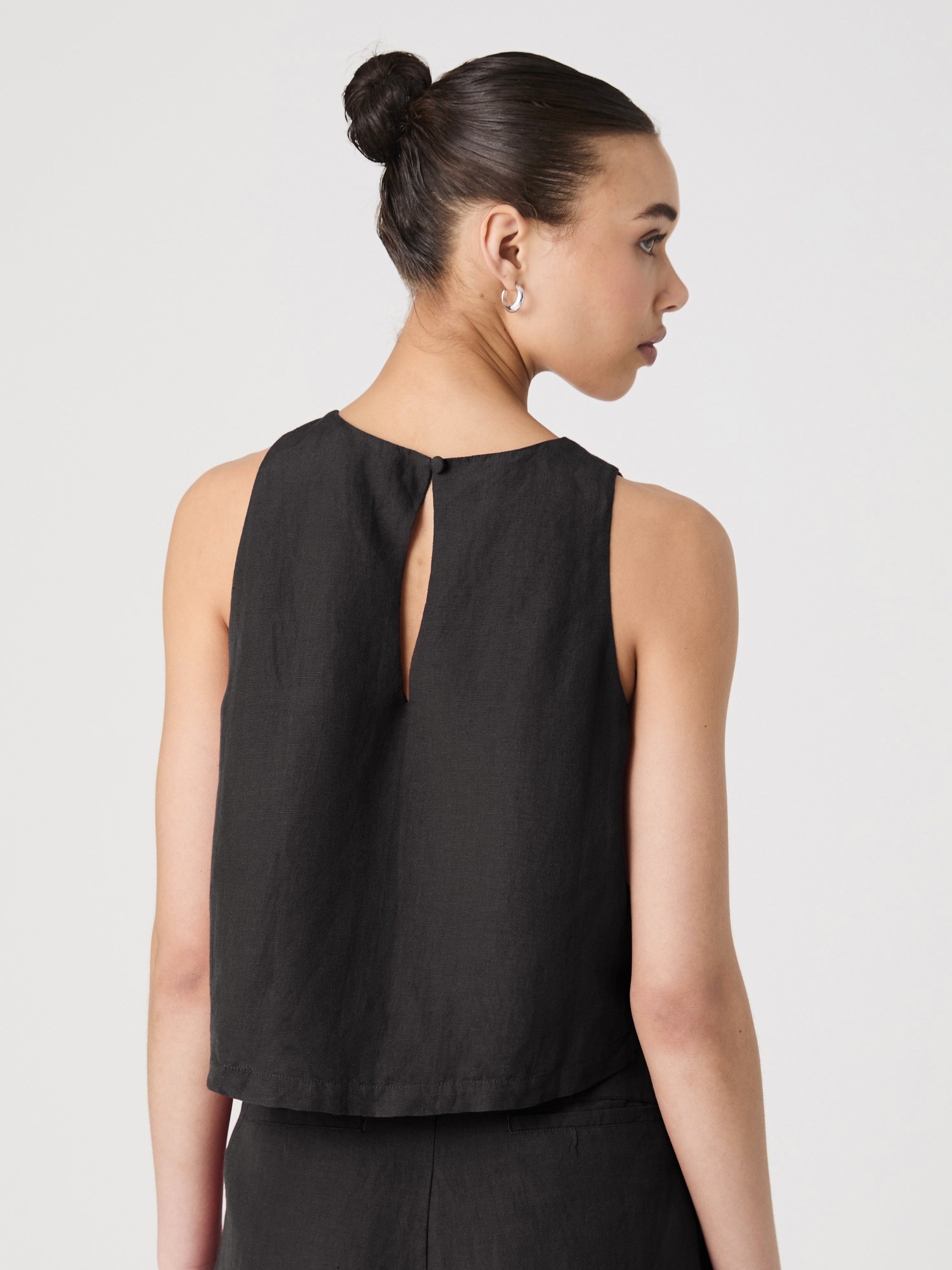 Birdie Linen Shell Top