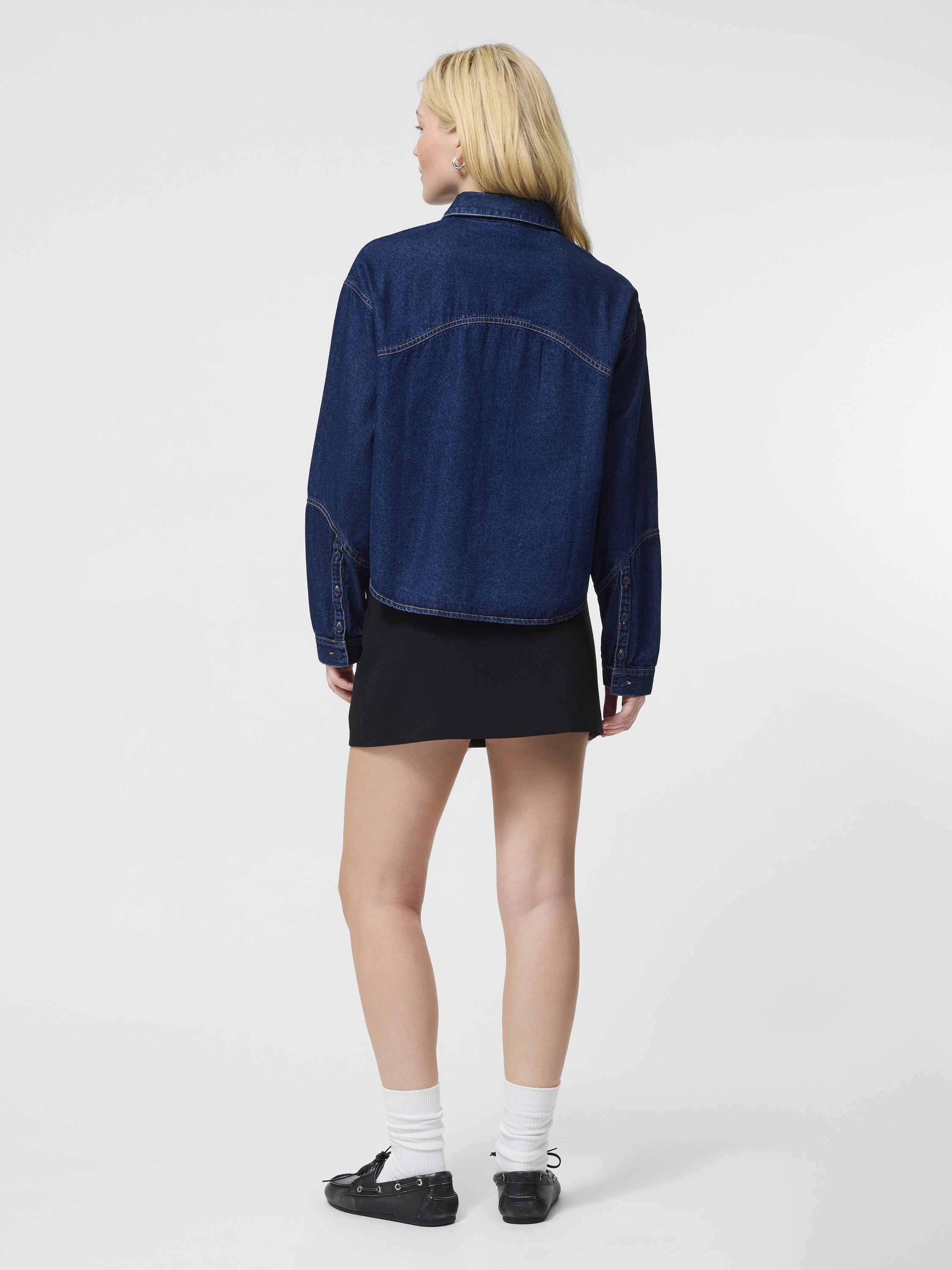 Archie Denim Cropped Shirt