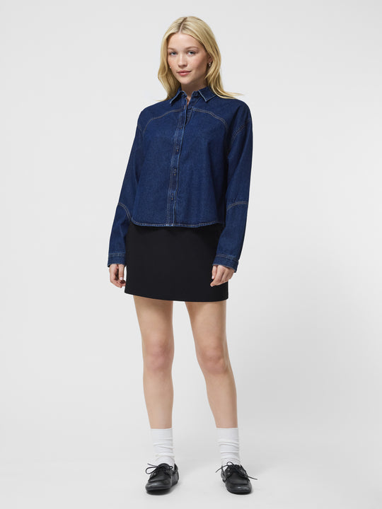 Archie Denim Cropped Shirt
