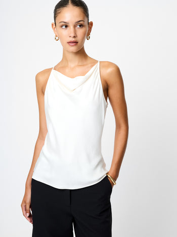 Ennis Satin Cowl Neck Top