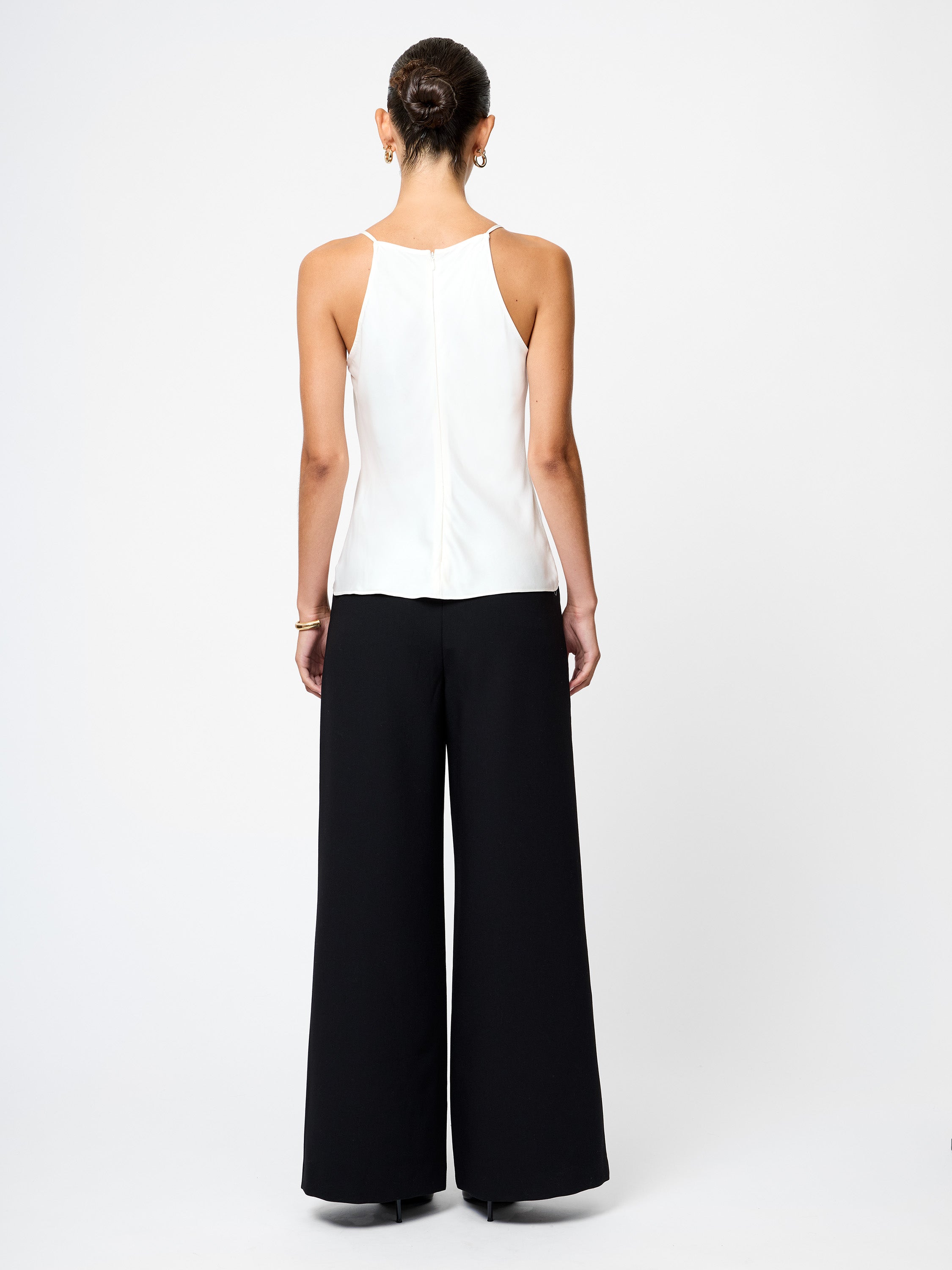Ennis Satin Cowl Neck Top