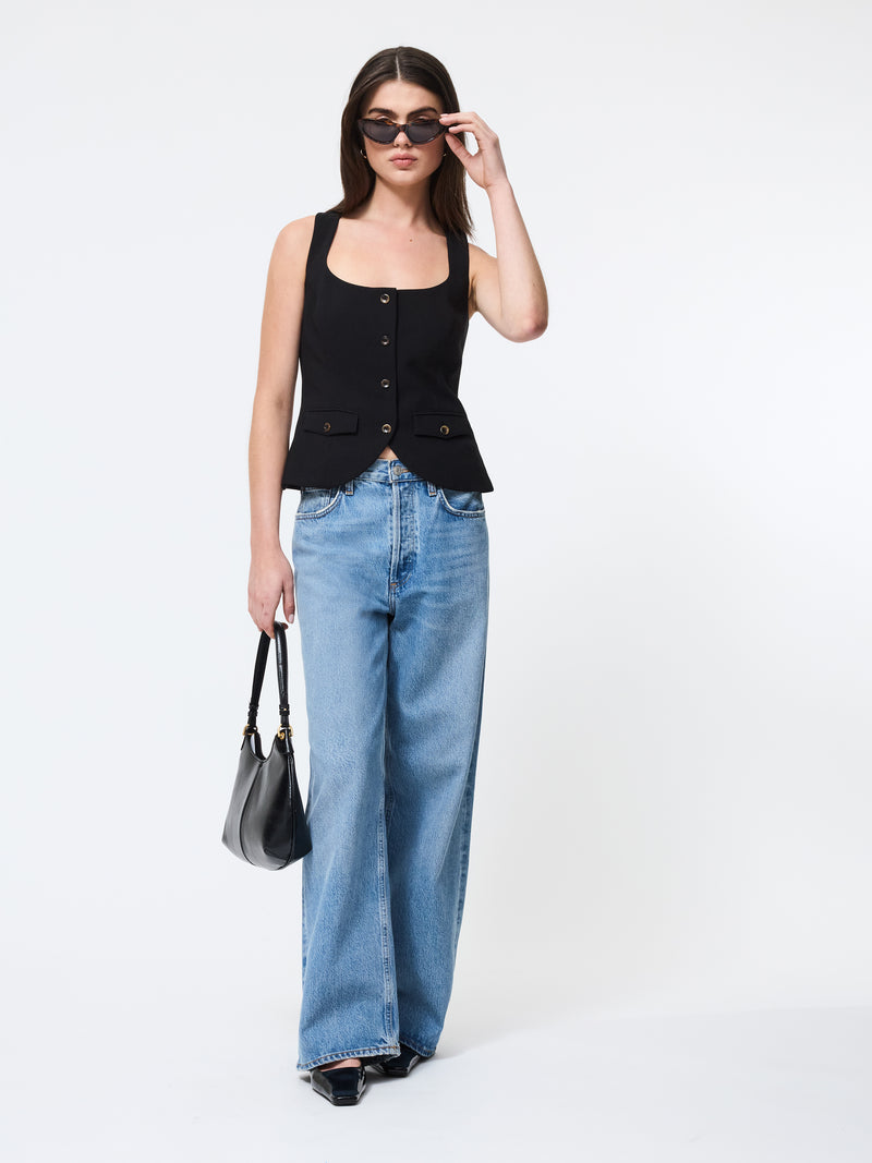 Azra Twill Two Pocket Top