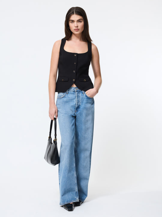Azra Twill Two Pocket Top
